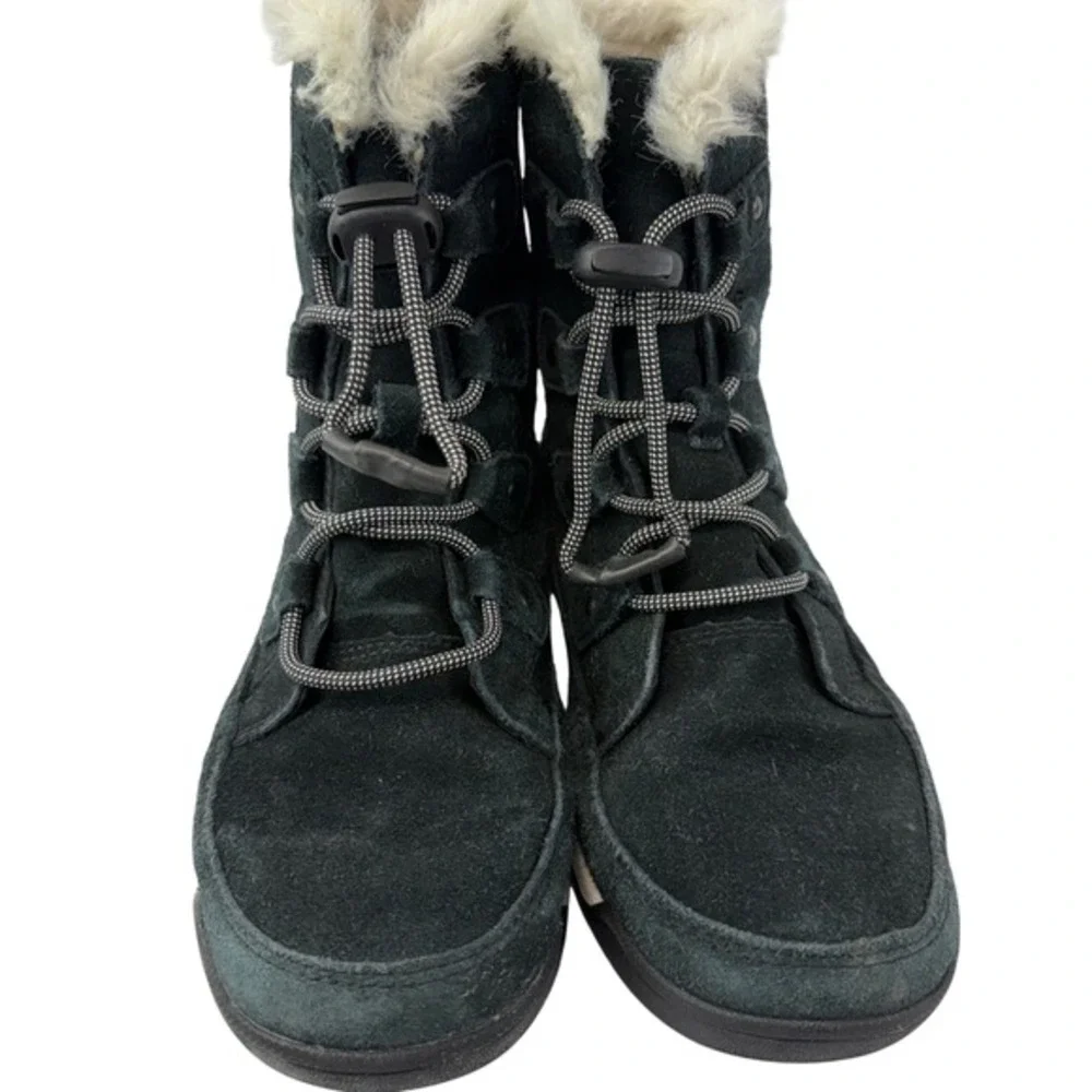 Sorel Youth Whitney II Size 4 Joan Lace Waterproof Winter‎ Boot Black